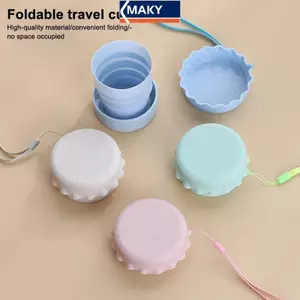 MAKY Ngoài Trời Có Thể Thu Vào Du Lịch Cà Phê Rơm Lúa Mì Làm Bằng Kính Thiên Văn Gấp Ấm Trà Hoạt Động Di Động Gấp Cốc Nước VN