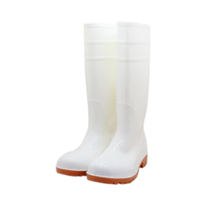 Chống va đập Bảo Vệ Lao Động Giày Đi Mưa Cao Cấp Trắng Chống Dầu Giày Đi Mưa Bò Tendon Chống Thấm Nước Chống Mài Mòn Chống Trơn Trượt Động Vật Chăn Cừu Chăn Nuôi Mỏ Giày Nước
