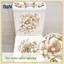 B & N Luxury Gold Pearl Floral Toilet Stier Chống Thấm Nước Tự Dính Trang Trí Phòng Tắm Stier Wall Stiers Trang Trí Nhà Cửa Stiers.