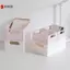 Thùng có thể gập lại Hộp đựng đồ gấp bằng nhựa Giỏ đựng mỹ phẩm tiện ích Giá đỡ máy tính để bàn Sử dụng tại nhà Hộp đựng bàn học VN