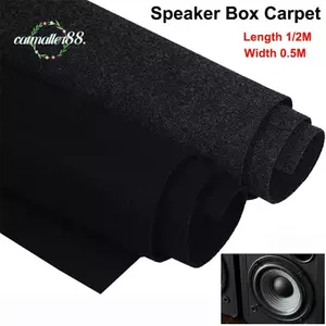 CATMALLER88 Hộp Loa Thảm, Vải nỉ Chiều Rộng 0.5M Loa Vải Lưới, Chiều Dài Nội Thất Ô Tô 1 / 2M Đen Xám Sàn Biển
