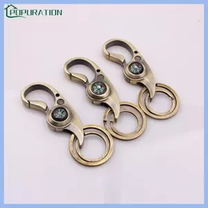 POP Survival Móc khóa La bàn Túi du lịch sáng tạo La bàn Vòng tròn đôi