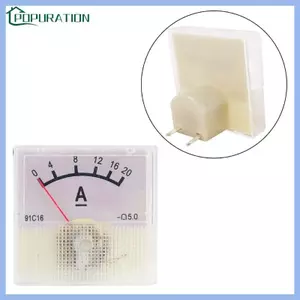 POP Cơ Con trỏ Loại Ampe kế DC Analog Đồng hồ đo dòng điện Bảng đo nhựa