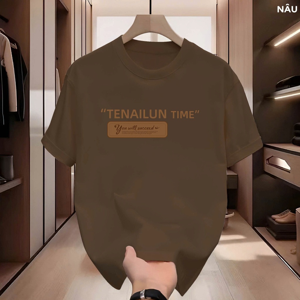Áo Thun Unisex Nam Nữ TIME Cổ Tròn, Chất Liệu Cotton Mềm, Áo Thun Local Brand Basic Trẻ Trung
