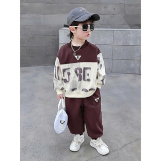 Bộ quần áo thu đông bé trai 14-45kg.Đồ bộ dài tay cho bé trai mẫu TAM GIÁC.Bộ nỉ đông cho bé trai. D23