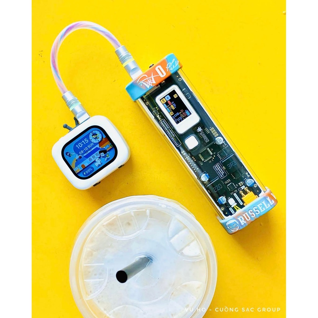 Dây Cáp Sạc Nhanh 5A - Ngắn 15cm, 25cm - Có đèn LED đổi màu - Có chip E-marker- Sạc Nhanh 100W - Dẻo Mềm
