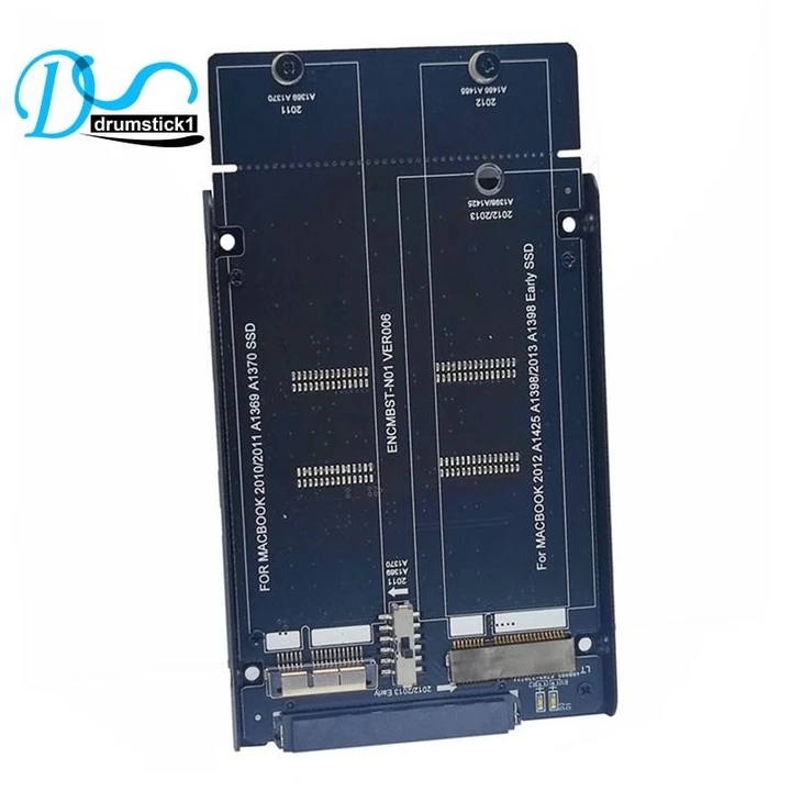 Bộ chuyển đổi SSD M2 sangSATA cho Macbook 2010 / 2011 A1369 SSD A1425 A1398 MC975 MC976 Vỏ bọc 22Pin to2010 2011 2012 Bộ chuyển đổi SSD