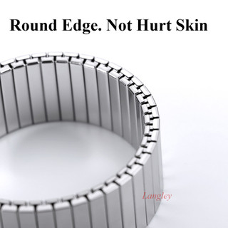 Vòng đeo tay đồng hồ bằng thép không gỉ đàn hồi linh hoạt 14 / 16 / 18 / 20 / 22mm Dây đeo đồng hồ kim loại mờ cho dây đeo đồng hồ thạch anh nam nữ