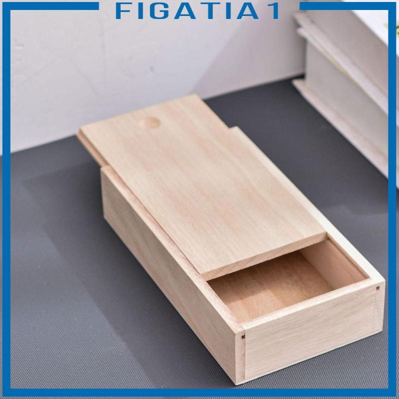 Hộp Bảo Quản Gỗ Có Nắp Trượt Quà Tặng Hộp Trang Sức DIY Nghệ Thuật Thủ Công Rỗng Hộp Gỗ Chưa Hoàn Thành Cho Bàn Cưới Người Tổ Chức Sở Thích