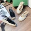 Sandal xuồng nữ quai hậu ren lưới đế cói 5cm mẫu mới [Có Sẵn]