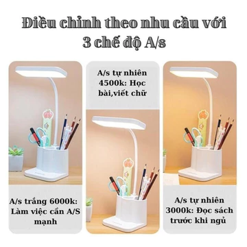 Đèn Để Bàn Học, Đèn Học Sinh, Đèn Led Đọc Sách,Đèn Học Để Bàn, Đèn Học Chống Cận Thị