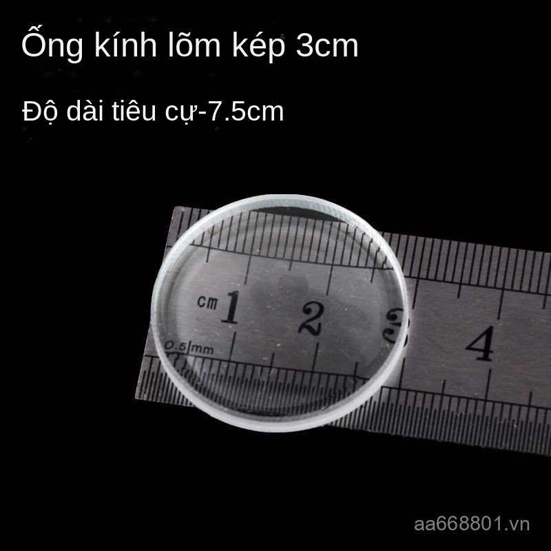 Ống thấu kính quang học lồi phẳng lõm kép cho máy ảnh/thiên văn, vật liệu tự chế, lắp ráp thủ công