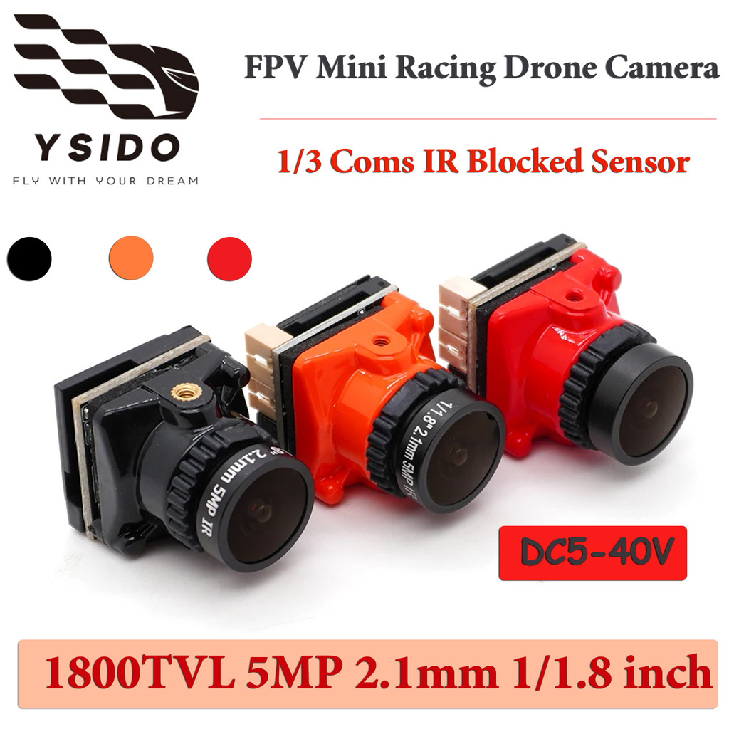 Camera Micro FPV 1800TVL 2.1mm 1 / 3 Coms IR bị chặn Cảm biến Phạm vi ...