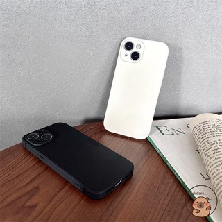 Dành cho iQOO Neo 10 Z10 Turbo Pro Plus Z10x iQOONeo10ProPlus iQOOZ10Turbo Ốp Điện Thoại Đơn Giản Đen Trắng Màu Trơn Kinh Doanh Mờ Cạnh Thẳng Vỏ Mềm