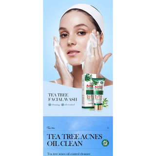 Sữa Rửa Mặt Kiểm Soát Dầu Cây Trà Làm Sạch Sâu Dưỡng Ẩm Làm Mới Sữa Rửa Mặt 100g
