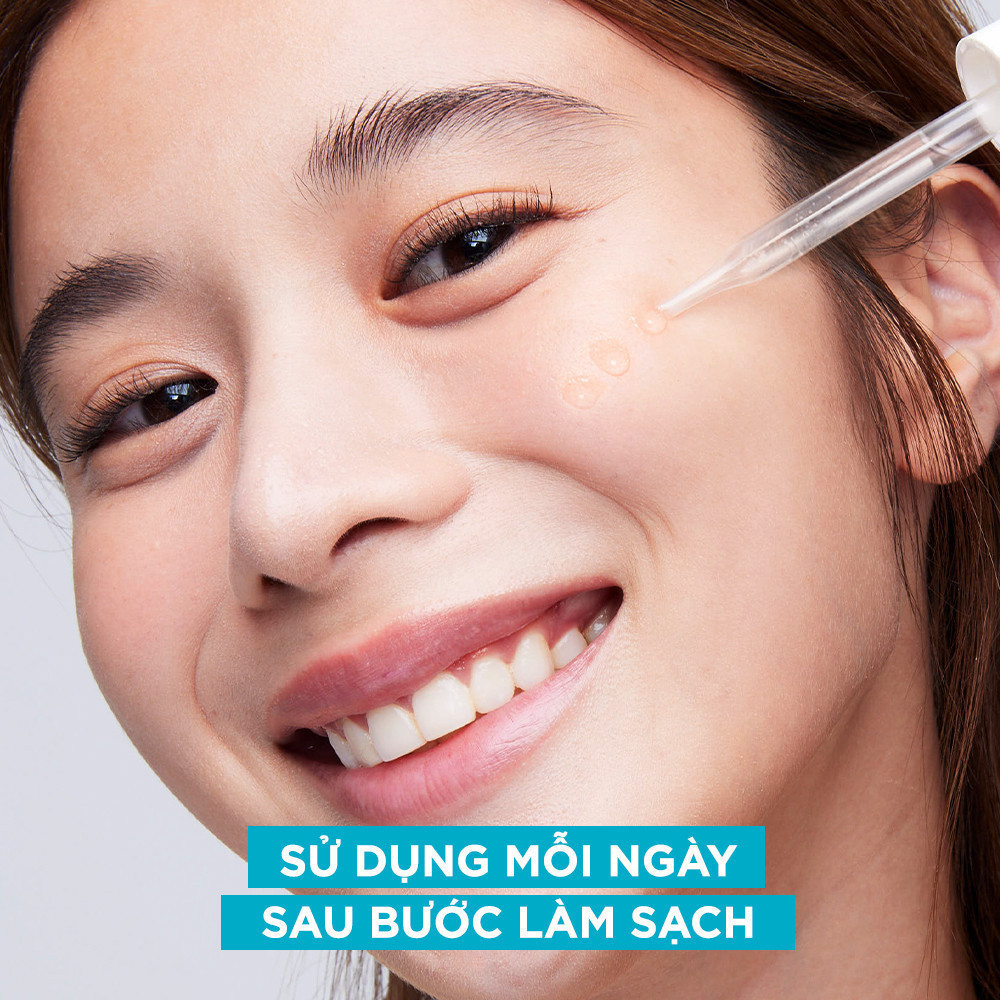 Bộ đôi dưỡng chất cho da dầu mụn Garnier Bright Complete Anti-Acne Serum 4% [Niacinamide, BHA, AHA, Vitamin C] 30mlX2