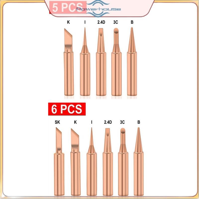 ĐIỆN 5 / 6 Chiếc Đồng Nguyên Chất 900M-T Hàn Đầu Sắt Không Chì Đầu Hàn Hàn 
.