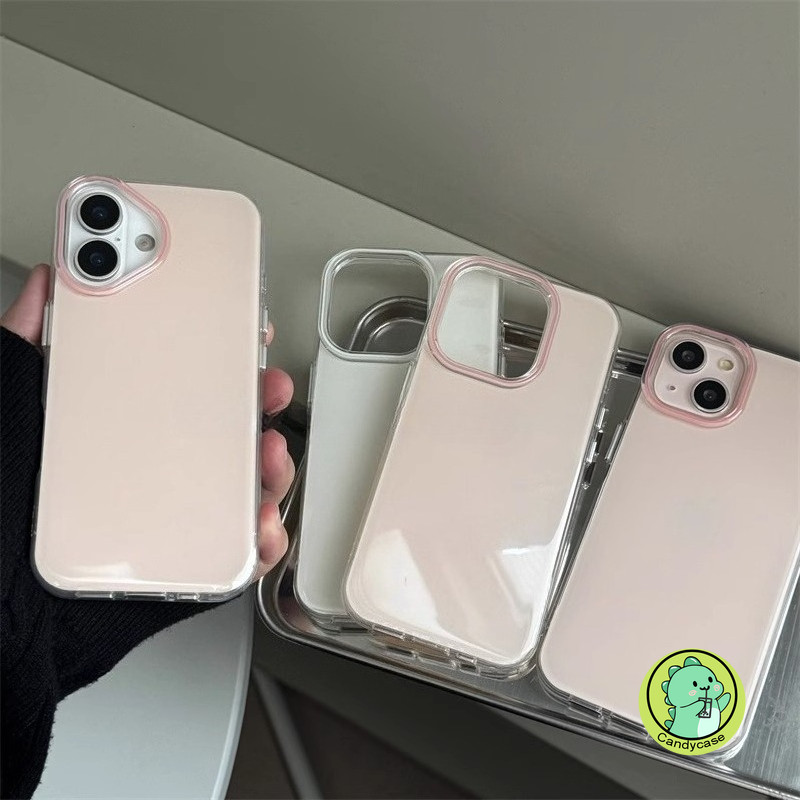 Ốp Điện Thoại IMD Màu Thạch Cho Samsung Galaxy A56 A36 A26 A17 A16 A35 A34 A33 A32 A31 A25 A24 A23 A21S A20S A30 A15 M15 F15 5G 4G Vỏ Chống Sốc Cứng Bóng Đơn Giản Dễ Thương