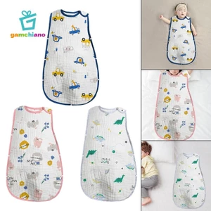 Mặc Chăn Tắm Quà Tặng Chụp Đóng Cửa Thoáng Khí Nhẹ Trẻ Em Áo Vest Túi Ngủ Ngủ Bao Mầm Non Vest Túi