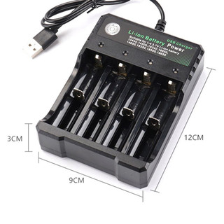 AIMVUKES  Bộ sạc pin lithium-ion bốn kênh 18650-tự ngắt thông minh điện áp đầu ra 3.7V - 4.2V phù hợp với nhiều loại pin