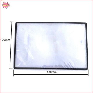 Tấm kính lúp PVC phẳng N & X A5 X3 trang sách Kính đọc sách phóng đại.