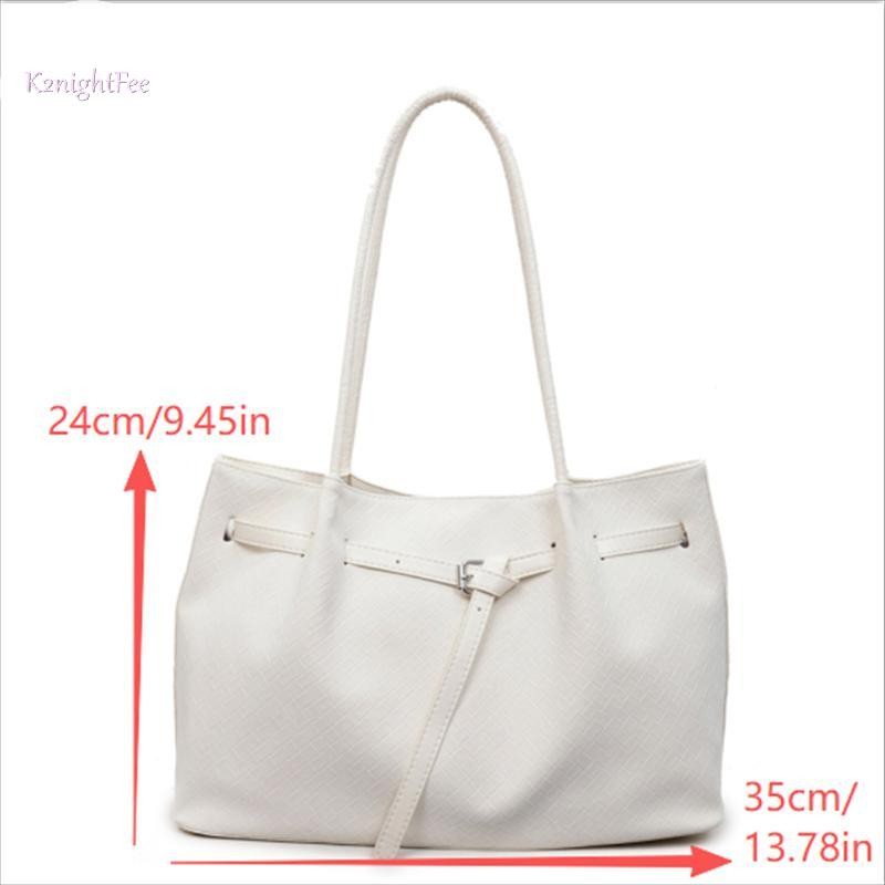 K2nightFee Túi Tote Thời Trang Dung Tích Lớn Túi Xách Nữ Di Động Du Lịch Làm Việc Túi đeo dưới cánh tay Da Mềm Màu Nguyên Chất Nách Túi VN