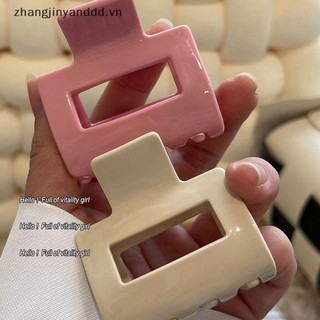 # yanddd # Rỗng Màu Vuông Móng Vuốt Tóc Nhỏ Kẹp Tóc Nhựa Barrettes Đuôi Ngựa Kẹp Cua Dành Cho Nữ Phụ Kiện Tóc.