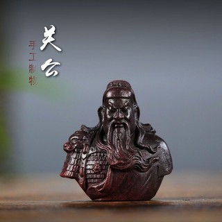 Tượng Tử Sa Quan Vân Trường, Gắc Nắp Ấm, Đồ Chơi Bàn Trà Đạo