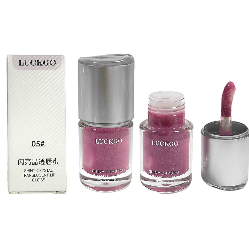 LUCKGO Shining Crystal Trong Suốt Son Bóng Dưỡng Ẩm Gương Dưỡng Ẩm Lớp Giả-Makeup Thu Đông Trang Điểm Làm Đẹp Son Môi