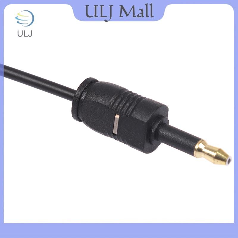 Cáp âm thanh SPDIF quang học kỹ thuật số ULJ 1.96Ft Toslink Male 3,5mm.