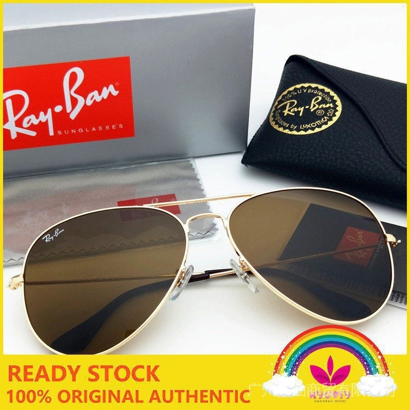 Bộ kính râm Aviator Ray-Ban mẫu RB3025 / 3026, chất lượng cao | Shopee ...