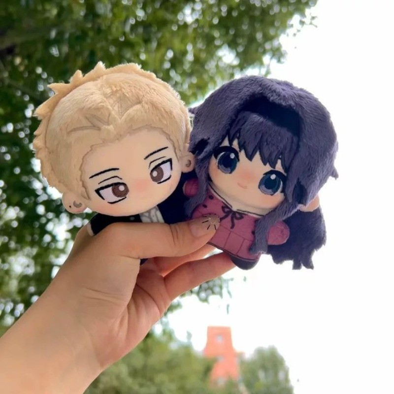 Búp bê bông sang trọng 10cm Hoa thơm nở hoa với phẩm giá Waguri Kaoruko Tsumugi Rintaro Mặt dây chuyền Móc khóa Plushie Đồ chơi trang trí