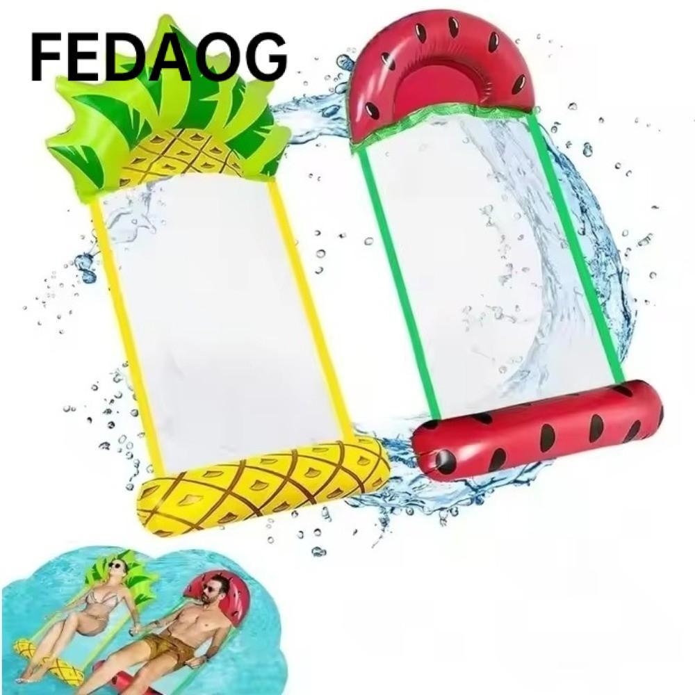 Thảm nổi bơm hơi FEDAOG, Võng nước cỡ đơn có thể gập lại, Nệm khí nhẹ di động Chất liệu PVC Giường nổi bể bơi cho bữa tiệc bể bơi