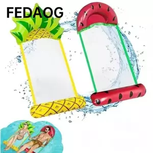 Thảm nổi bơm hơi FEDAOG, Võng nước cỡ đơn có thể gập lại, Nệm khí nhẹ di động Chất liệu PVC Giường nổi bể bơi cho bữa tiệc bể bơi