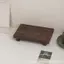 Mới Gỗ Chắc Chắn Khay Trang Trí Màu Đen Quả óc chó Đáy Hỗ Trợ Đồ Trang Trí Bằng Gỗ Chắc Chắn Giá Đỡ Hình Chữ Nhật Đồ Nội Thất Hiển Thị Đứng Để Bàn