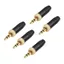 STABFOAM 1 Cái M6 Đầu nối ren bên trong, Liên hệ mạ vàng M6 * 0.5 Chủ đề 3,5mm Âm thanh nam cắm, Kích thước 3,5mm Kết nối hàn Vỏ kim loại Vỏ bảo vệ tai nghe âm thanh nổi Jack cắm