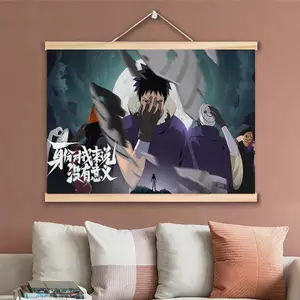 Naruto Trò Chơi Di Động Không Khung Vải Chống Thấm Nước Poster, Sasuke Madara Sáu Con Đường Đau Anime Nghệ Thuật Treo Tường Cho Trang Trí Phòng Ngủ