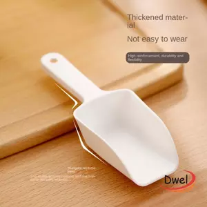 Muỗng kem DWEL, Xẻng đá nhựa Mini PP, Thìa ngũ cốc trắng hạng nặng nóng bỏng bỏng bỏng ngô / Gia vị / Thức ăn cho thú cưng / Kẹo