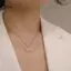 LUImo Sáng Bóng Bướm Nelace Tinh Tế Pha Lê Vàng Mặt Dây Chuyền Cổ Dây Xích Nelace Nữ Xương Đòn Dây Chuyền Tiệc Cưới Trang Sức Quà Tặng SBS