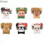 TUYỆT VỜI 10 Chiếc Gối Hộp Giấy, Túi Đựng Kẹo Ông Già Noel Di Động Ông Già Noel Elf, Phim Hoạt Hình Giáng Sinh Vui Vẻ Cầm Tay Có Thể Gập Lại Túi Quà Giáng Sinh Trang Trí Tiệc Giáng Sinh