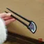 WHX-Hairpin [Cuộn quạt mẫu đơn] Kẹp tóc không phải kiểu Âu Kẹp tóc cổ Hốc Trung Quốc Thiết kế độc đáo Kẹp tóc