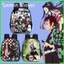 HT3 Demon Slayer Kamado Tanjirou Ba Lô Cho Học Sinh Dung Tích Lớn In Nhẹ Hoạt Hình Anime Schoolbag Túi