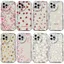 Ốp Lưng Nhỏ Màu Đỏ Anh Đào Hồng Hoa Cúc Hoa Dành Cho IPhone X X Xs Xr 7 8 Plus 11 12 13 14 Pro Max Xs Max Ốp Lưng Silicon Mềm INS