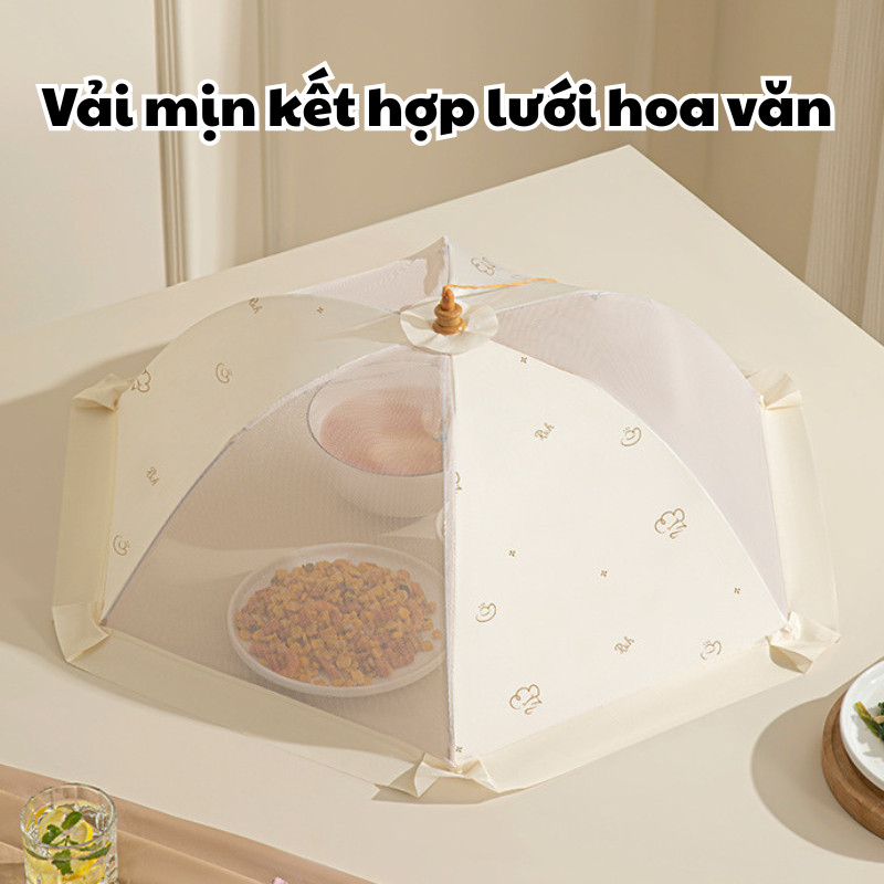 Lồng Bàn Che Thức Ăn Gấp Gọn, Màn Chụp Thức Ăn Chống Ruồi Muỗi Tiện Lợi