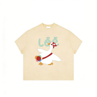 COD (Giao hàng trong 24 giờ)Áo Thun Nam nữ Boxy Vải Cotton 2 chiều Thoáng Mát Tay Ngắn Cổ Tròn Đứng Form In Mix#5