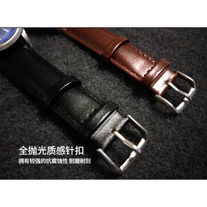 Dây đeo đồng hồ đeo tay 00985 / Da thật Lớp đầu tiên / Dệt trơn / 12mm-24mm Kích thước đầy đủ tùy chọn / Khóa chốt bạc / Phụ kiện đồng hồ đa năng / Dây đeo dệt trơn