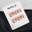Móng Tay Có Thể Đeo Móng Tay Giả Pre-Nail Mong Muốn Mặc Đẹp Nguyên Chất Miếng Dán Mắt Mèo Handmade Nơ Phong Cách Đỏ Khỏa Thân Màu Hồng Móng Tay