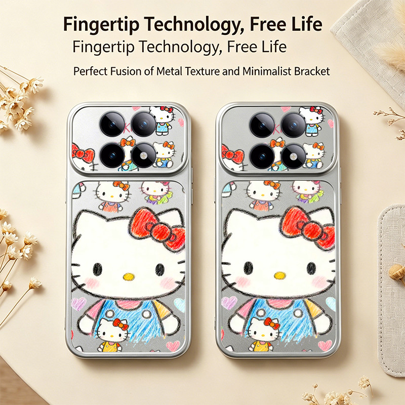 Ốp Lưng Cho REDMI NOTE 15 4G NOTE 15 PRO poco M8 PRO 5G Vỏ Điện Thoại Lo Âu Vỏ Mềm Silicon Chống Sốc Thiết Kế Mới Thẩm Mỹ Mèo kitty Dễ Thương graffiti Cho Bé Gái DSCTY1