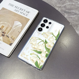 Nhỏ Tươi Lily of the Valley Thích Hợp Cho Samsung A12 A255G S22ULTRA A56 A51 S26ULTRA A05S A14 A545G S23PLUS Ốp Mềm Chống Va Đập Bốn Góc