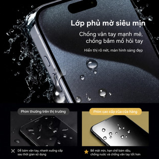 Miếng dán PPF iPhone miếng dán bảo vệ màn hình hydrogel phù hợp cho iPhone 17 16 15 14 13 12 Pro Max